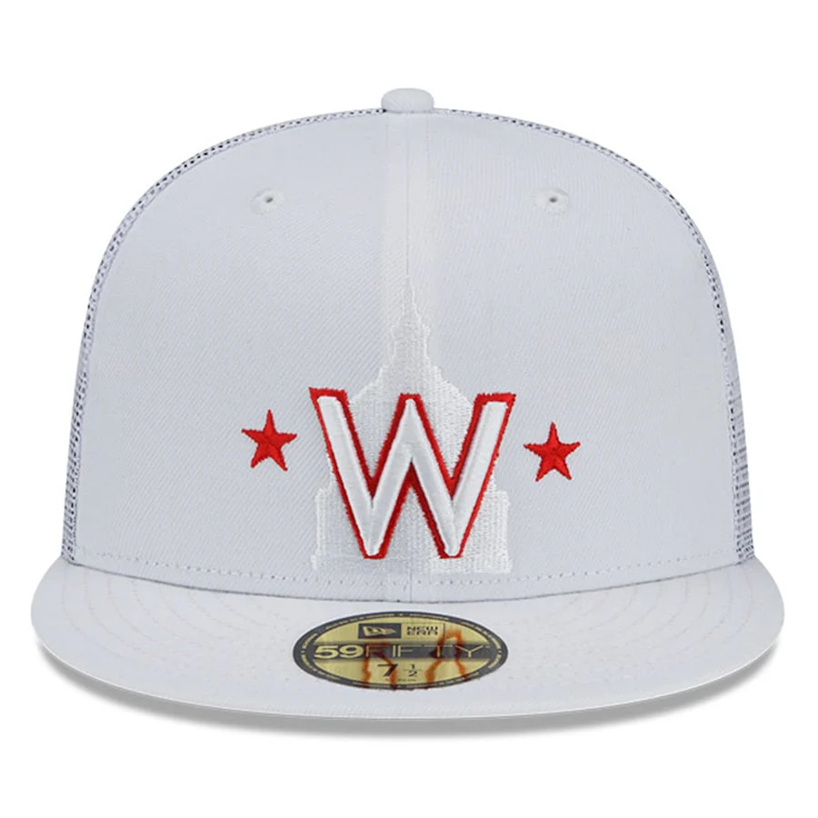 New Era Washington Nationals White 2022 Batting Practice 59FIFTY Fitted Hat - Image 5