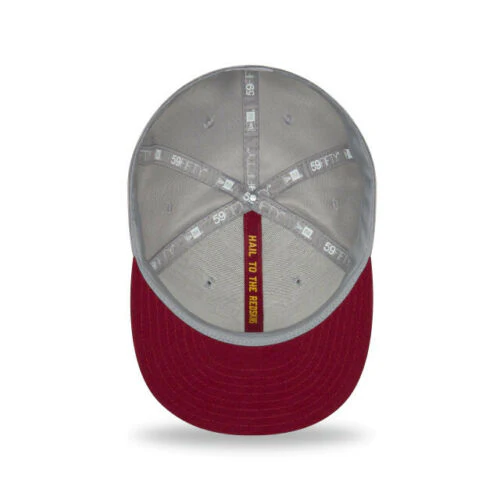 New Era Washington Redskins Gray/Maroon NFL Sideline 59FIFTY Fitted Hat - Image 2
