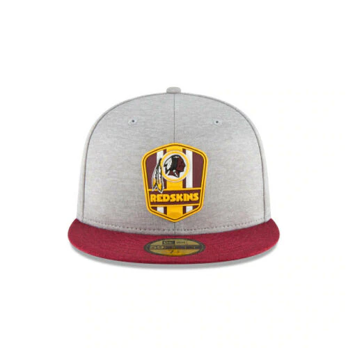 New Era Washington Redskins Gray/Maroon NFL Sideline 59FIFTY Fitted Hat - Image 6