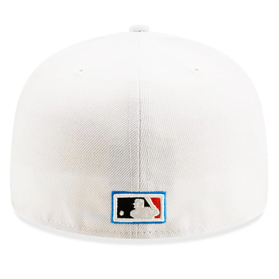 New Era White Miami Marlins 2017 MLB All-Star Game Patch Undervisor 59FIFTY Fitted Hat - Image 5