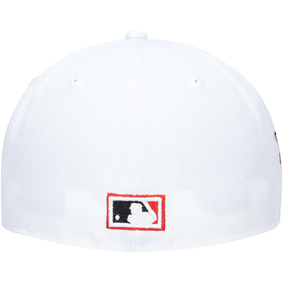 New Era White Pittsburgh Pirates 1971 World Series Patch Red Undervisor 59FIFTY Fitted Hat - Image 4