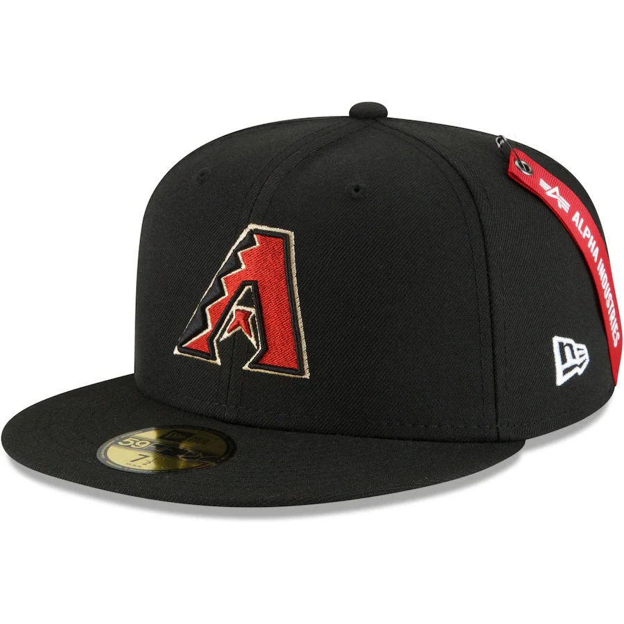 New Era x Alpha Industries Arizona Diamondbacks Black 59FIFTY Fitted Hat