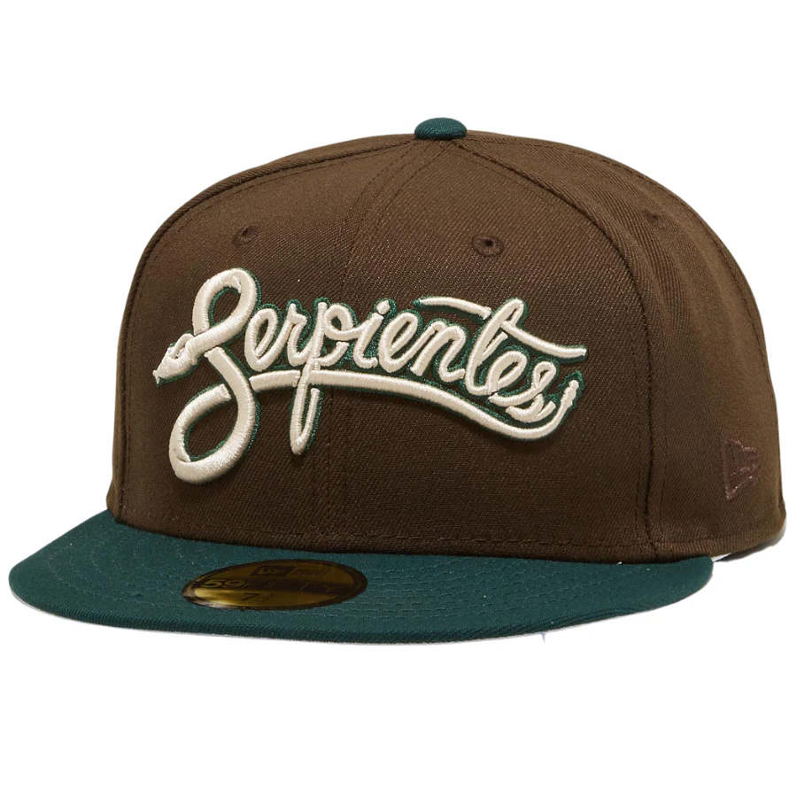 New Era x Eblens Serpientes Walnut/Pine Green 59FIFTY Fitted Hat - Image 3