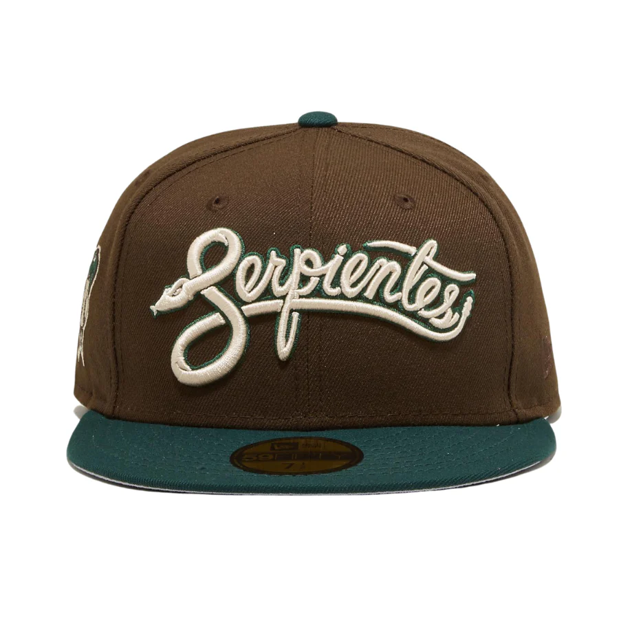 New Era x Eblens Serpientes Walnut/Pine Green 59FIFTY Fitted Hat - Image 4
