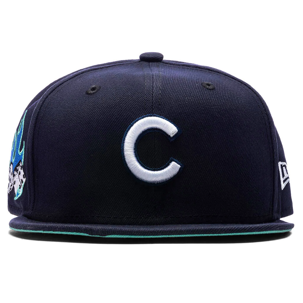 New Era x Feature Chicago Cubs 'Flaming Dice' 59FIFTY Fitted Hat - Image 2