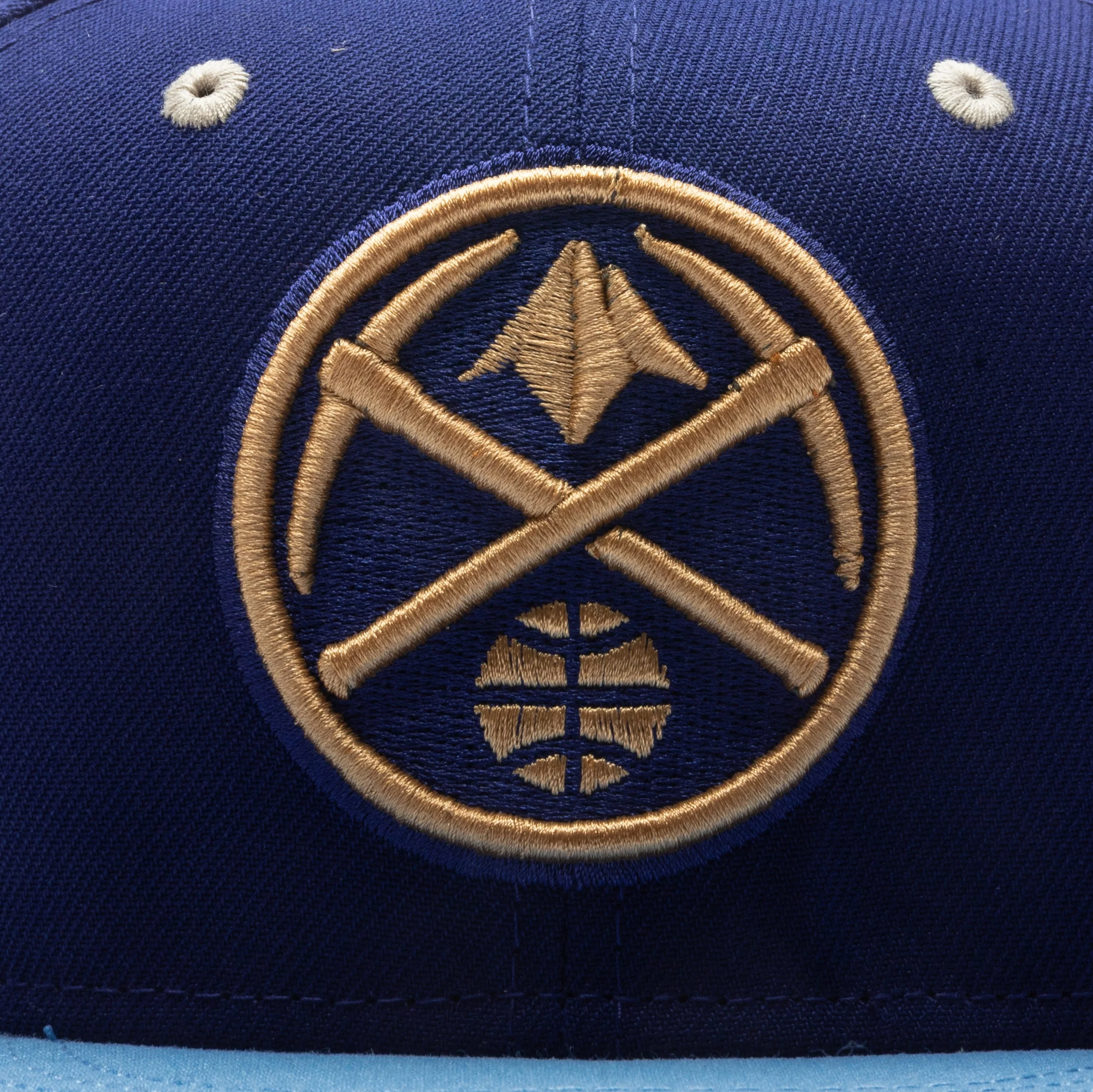 New Era x Feature Denver Nuggets Navy/Sky/Tan 2023 59FIFTY Fitted Hat - Image 2