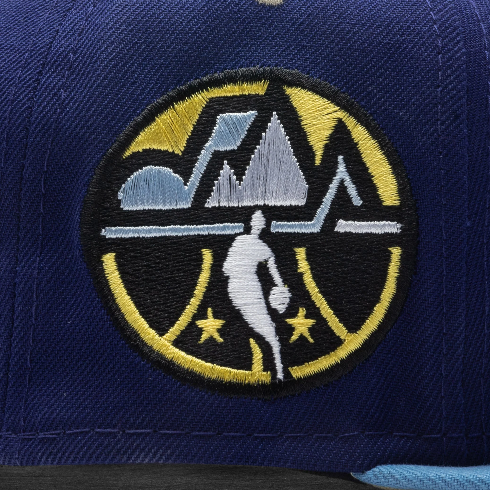 New Era x Feature Denver Nuggets Navy/Sky/Tan 2023 59FIFTY Fitted Hat - Image 3