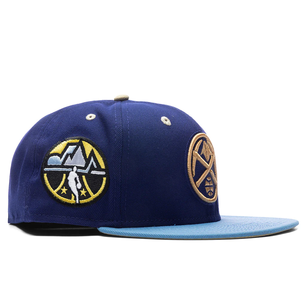 New Era x Feature Denver Nuggets Navy/Sky/Tan 2023 59FIFTY Fitted Hat - Image 5