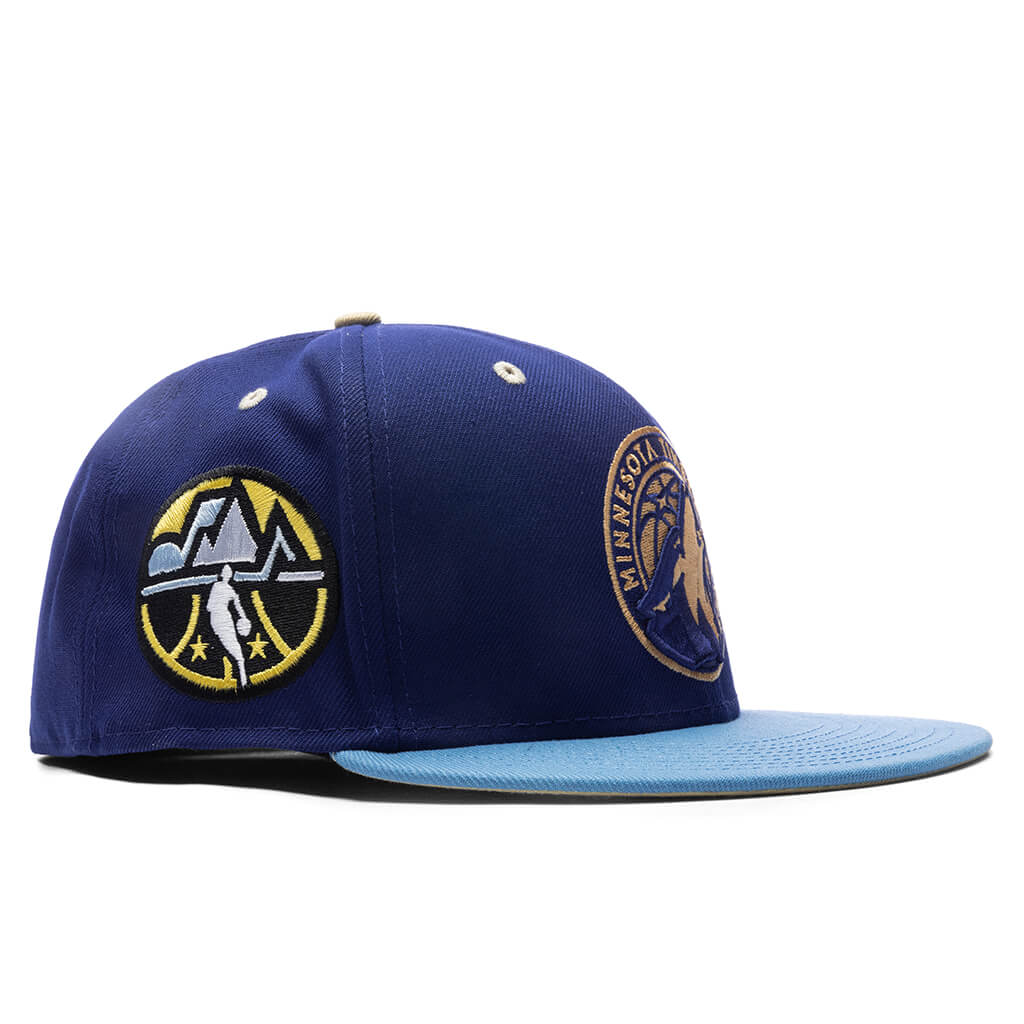New Era x Feature Minnesota Timberwolves Navy/Sky/Tan 2023 59FIFTY Fitted Hat - Image 5