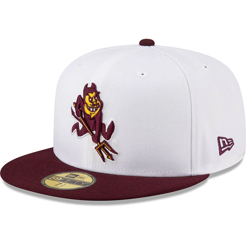 New Era x JS Arizona State Sun Devils "Snow" White 2023 59FIFTY Fitted Hat - Image 2