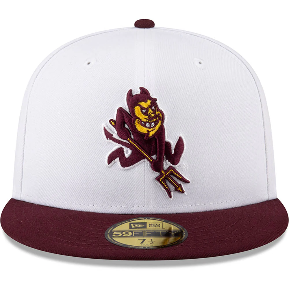 New Era x JS Arizona State Sun Devils "Snow" White 2023 59FIFTY Fitted Hat - Image 3