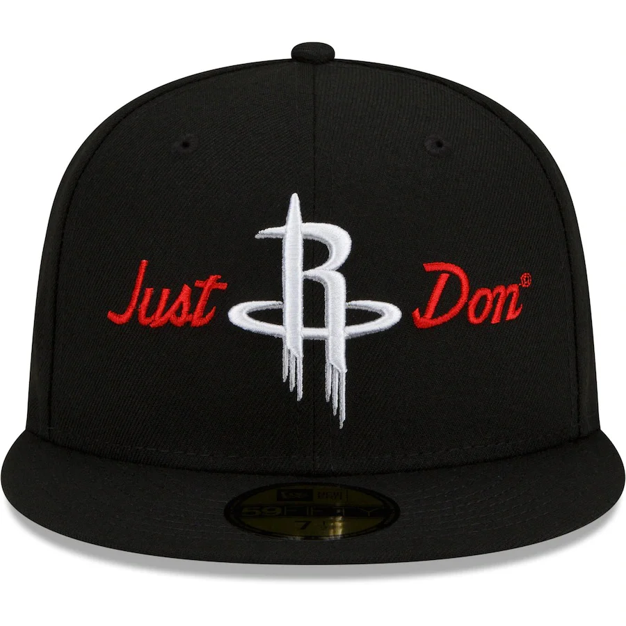 New Era x Just Don Houston Rockets Black 59FIFTY Fitted Hat - Image 5