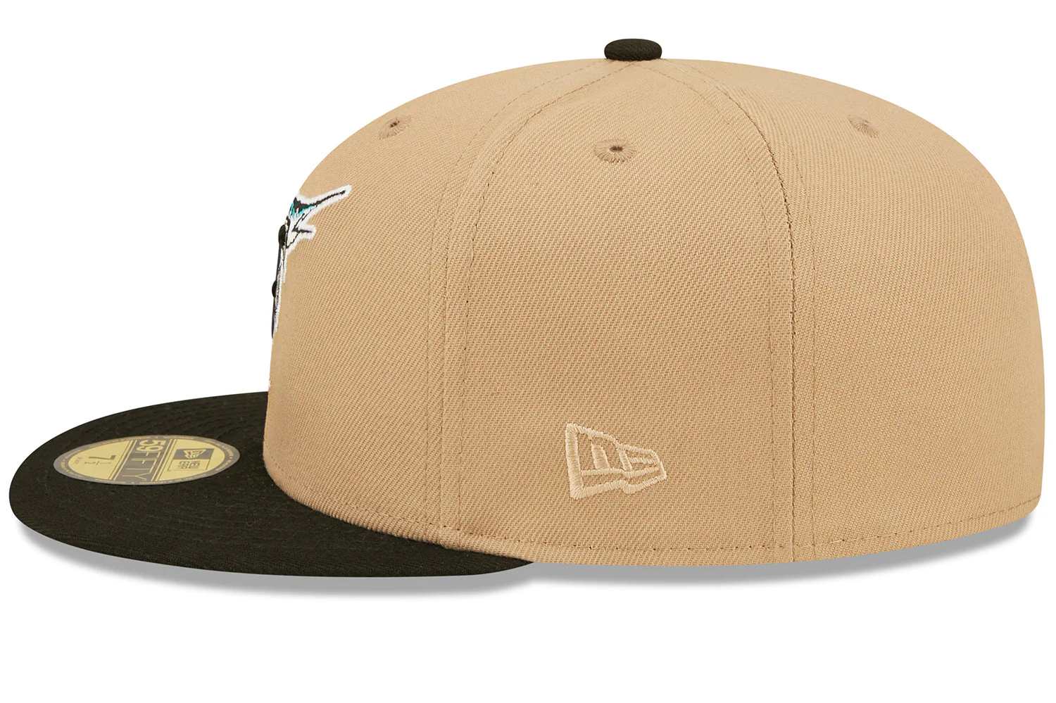 New Era x Lids HD  Florida Marlins Classic Camel 2022 59FIFTY Fitted Cap - Image 6