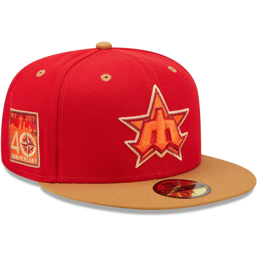 New Era x Lids HD Seattle Mariners Red Rock 2022 59FIFTY Fitted Cap