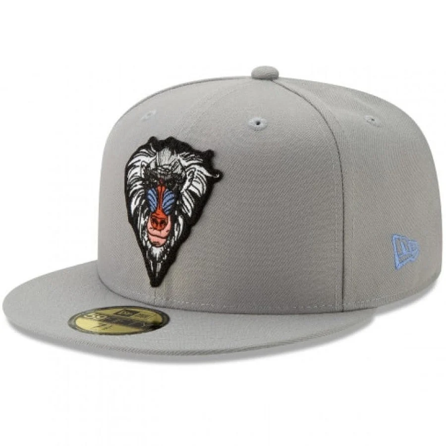 New Era x Lion King Rafiki Face Grey 59FIFTY Fitted Hat