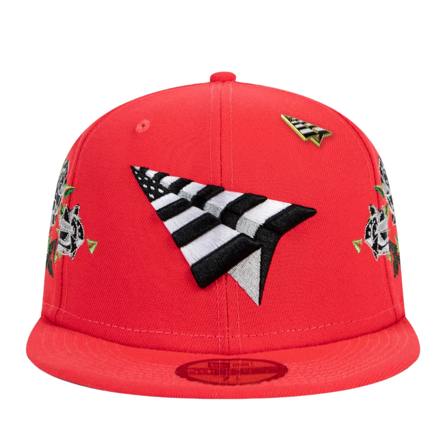 New Era x Paper Plane Lava Red Roses 59FIFTY Fitted Hat - Image 3
