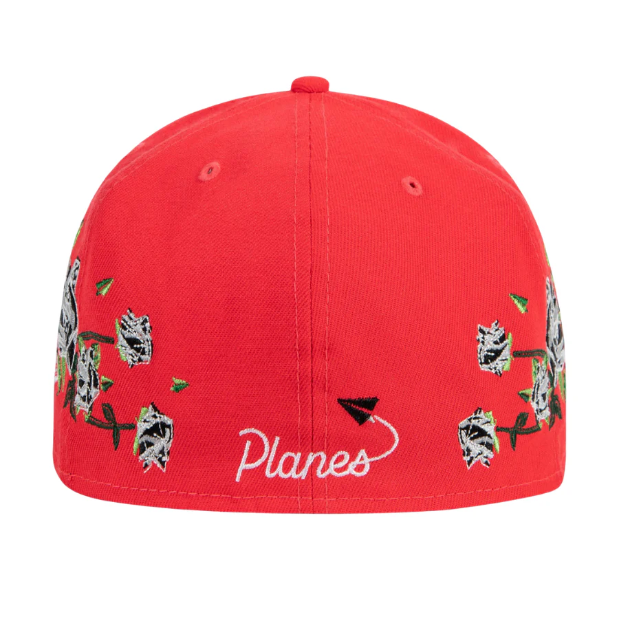 New Era x Paper Plane Lava Red Roses 59FIFTY Fitted Hat - Image 5