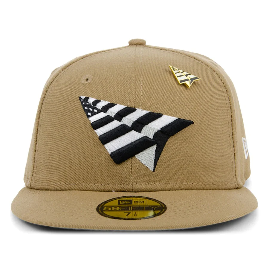 New Era x Paper Planes Logo Khaki 59FIFTY Fitted Hat - Image 2