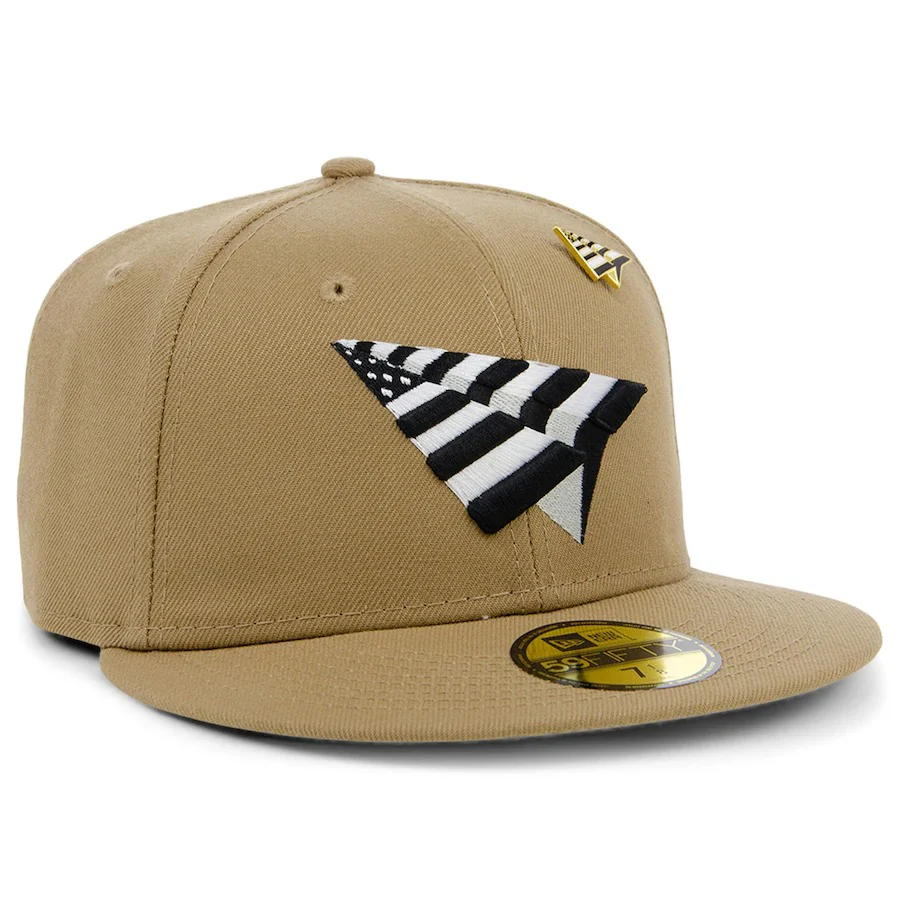 New Era x Paper Planes Logo Khaki 59FIFTY Fitted Hat - Image 3