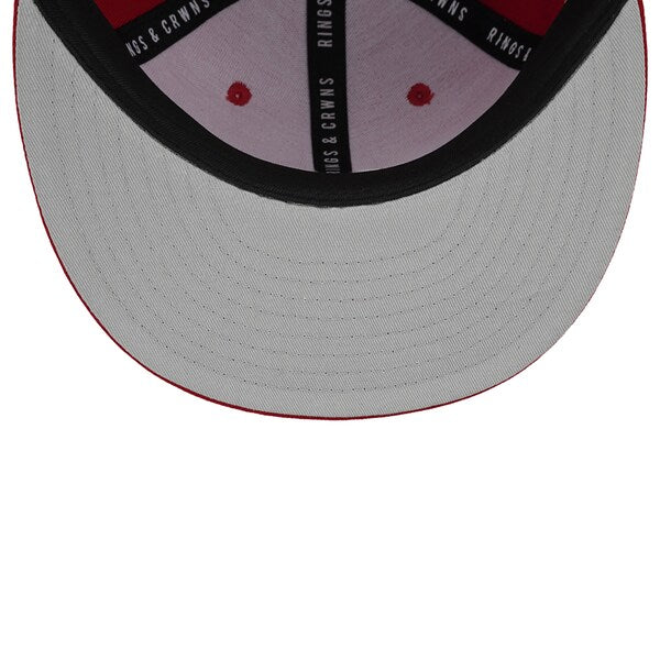 Rings & Crwns  New Orleans Black Pelicans Team Fitted Hat - Red - Image 5