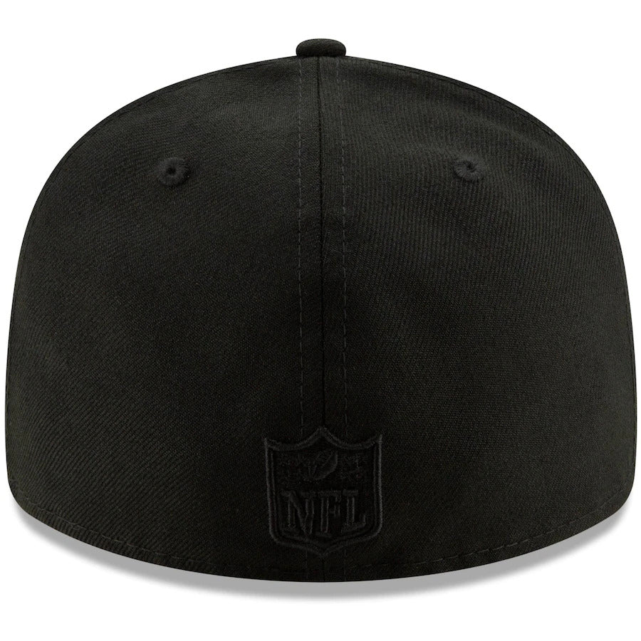 New Orleans Saints New Era Black Throwback Logo Low Profile 59FIFTY Fitted Hat - Image 4