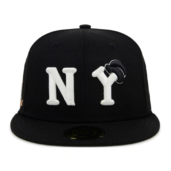 Rings & Crwns  New York Black Yankees Team Fitted Hat - Black - Image 5