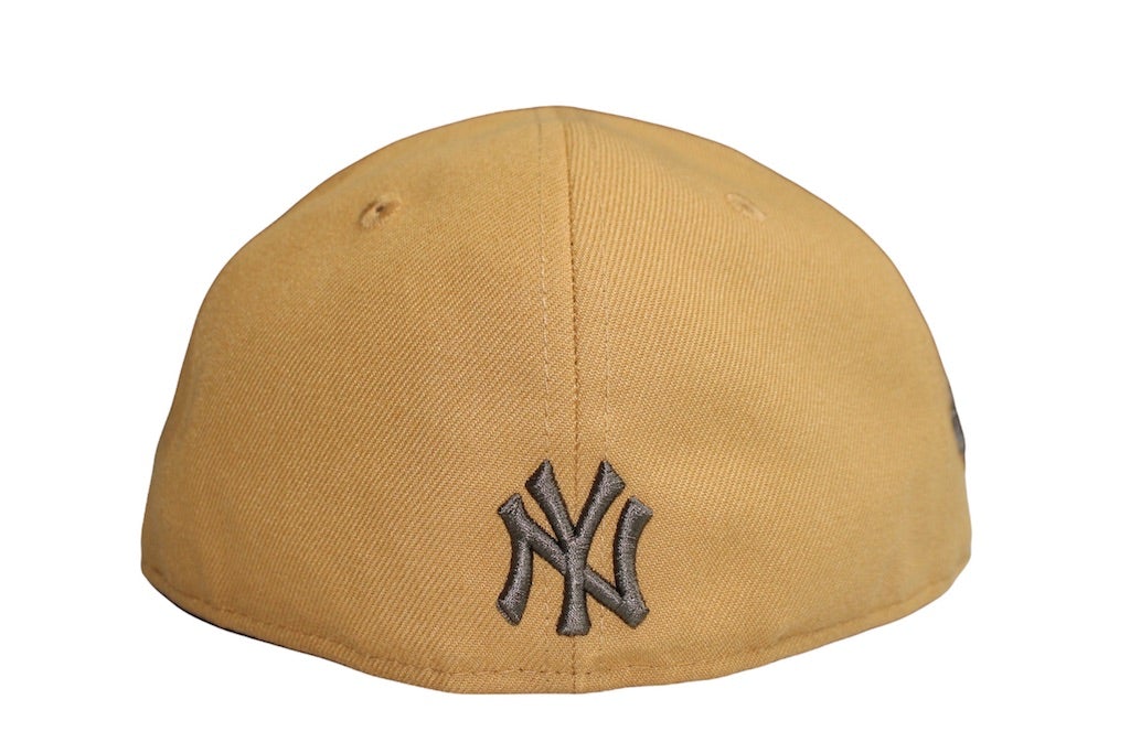 New Era New York Yankees Panama Tan Flag Front logo 100th Anniversary Patch 59FIFTY Fitted Hat - Image 3