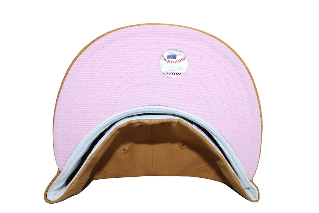 New Era New York Yankees Panama Tan Flag Front logo 100th Anniversary Patch 59FIFTY Fitted Hat - Image 4
