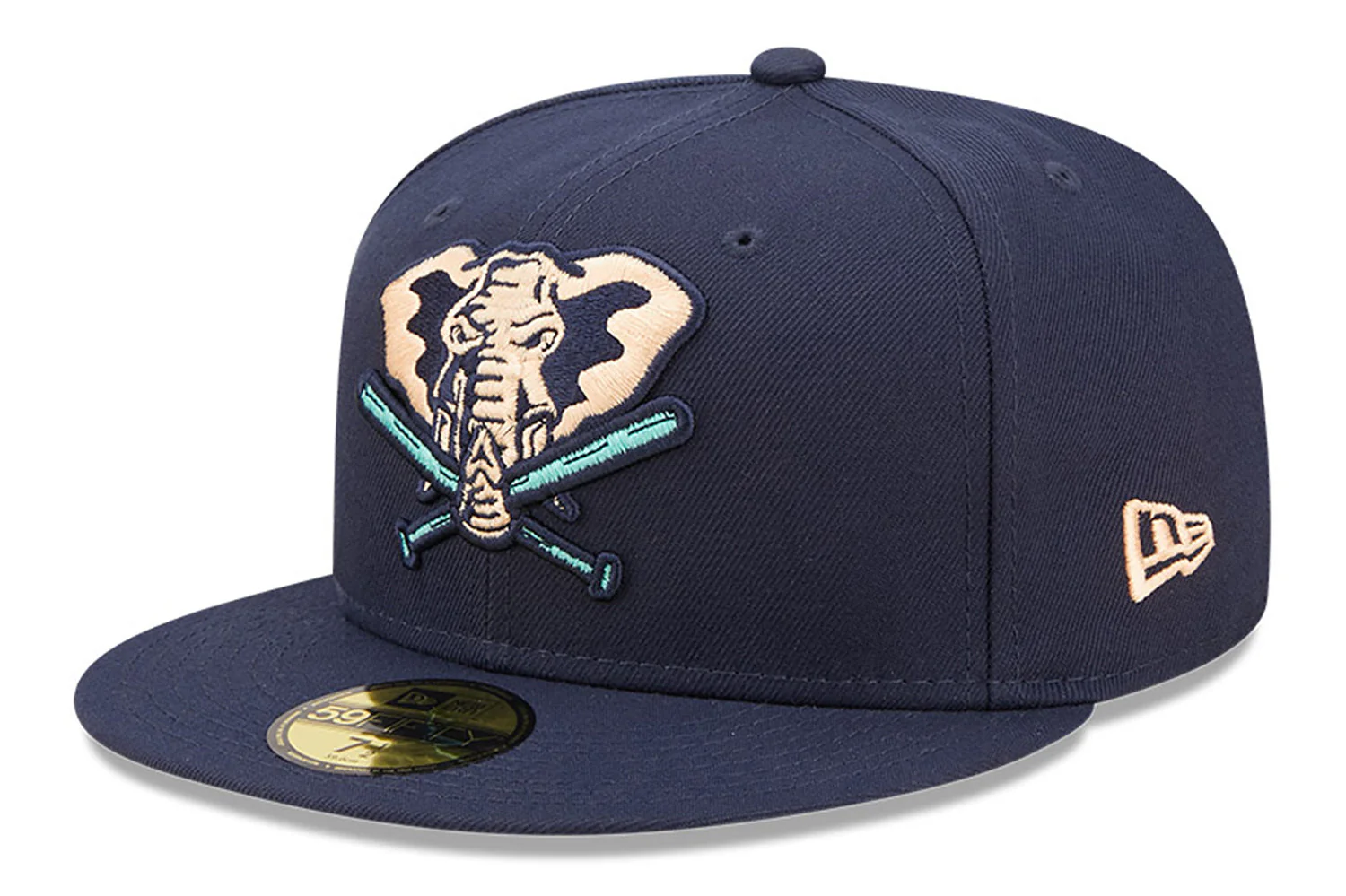 New Era x Lids HD  Oakland Athletics Oceanside Peach 2022 59FIFTY Fitted Cap - Image 4