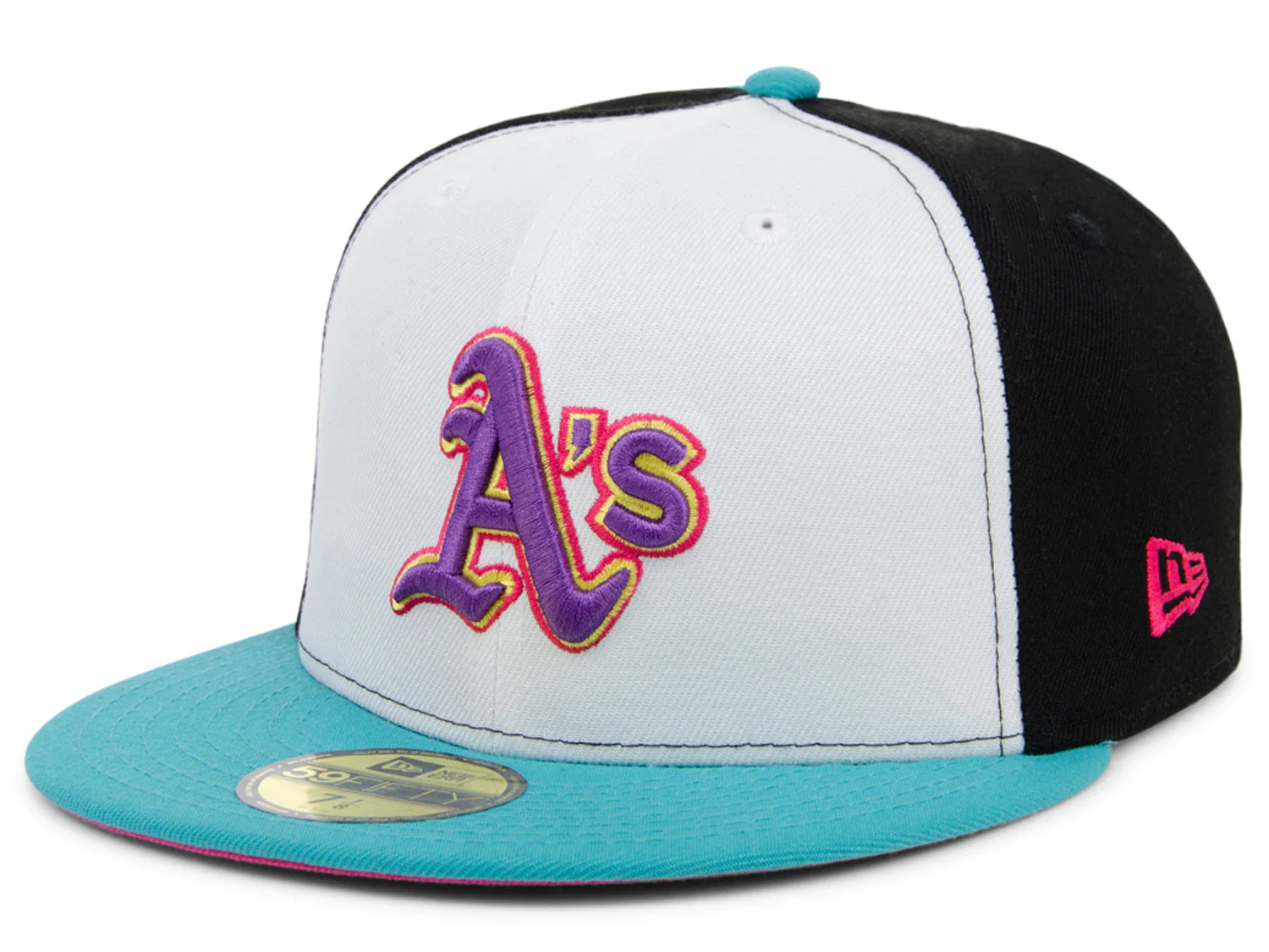 New Era x Lids HD Oakland Athletics Sugar Skull Pinwheel 2022 59FIFTY Fitted Cap - Image 4