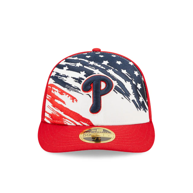 New Era Philadelphia Phillies Independence Day 2022 Low Profile 59FIFTY Fitted Hat - Image 2