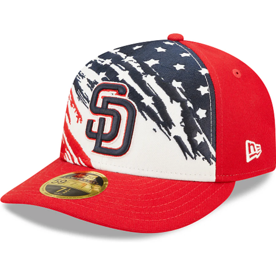 New Era San Diego Padres Independence Day 2022 Low Profile 59FIFTY Fitted Hat